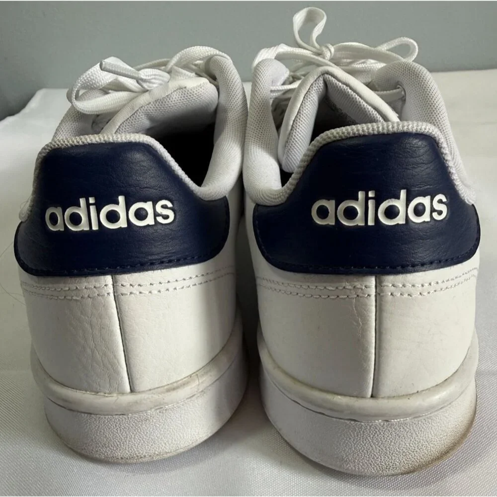 Adidas‎ Cloudfoam Advantage Running Sneaker Shoes Mens 12 White/Black F36423